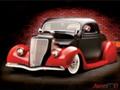 Увеличить, Автомобиль легенда - Ford Coupe HotRod 1936 года - Автомобиль, легенда, Ford